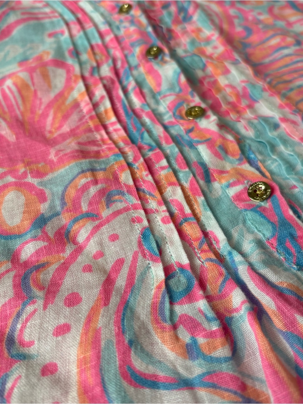Lilly Pulitzer Sarasota Tunic Dress, Too Much Bubbly, Women’s Medium - Picture 5 of 6